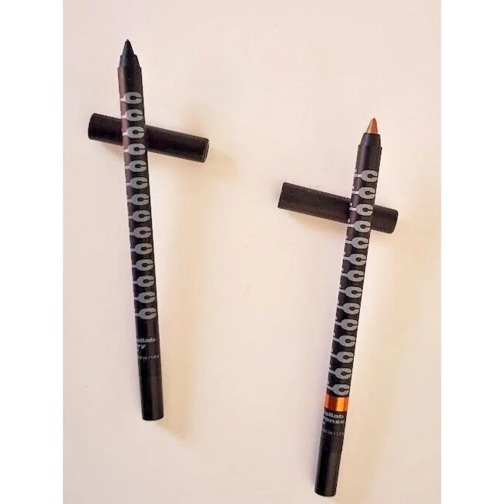 BFC Beauty For Certain perfect collab eyeliner duo navy & bronze pencil set BNIB